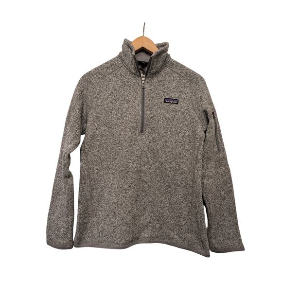 Patagonia Better Sweater Quarter Zip Fleece Pullover Sweater Size Medium Gray - Picture 1 of 6